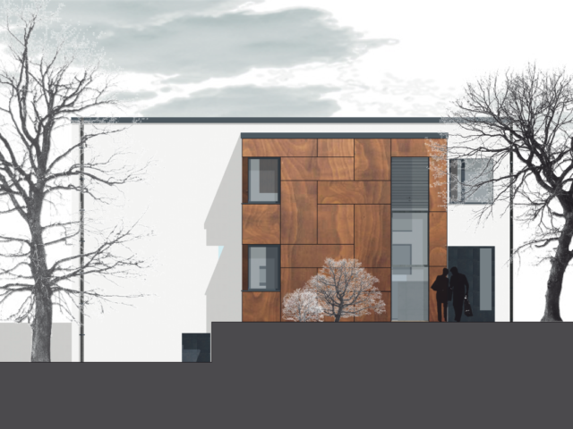 7 Anbau und Umbau eines Einfamilienhauses in Durlach - Ansicht Plan
